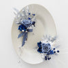 wrist corsage + boutonniere