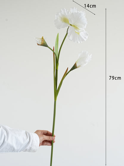31" Realistic Artificial Iris Flower Stem