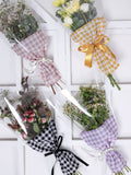 Load image into Gallery viewer, Check Pattern Bouquet Wrapping Bags Pack 50