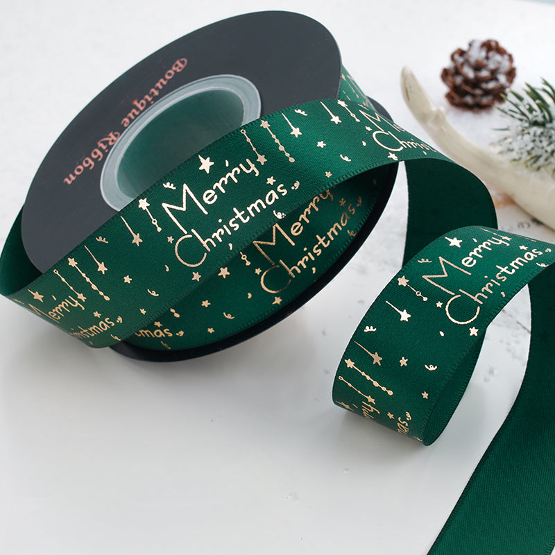 24 Yards Christmas Satin Ribbon for Crafts