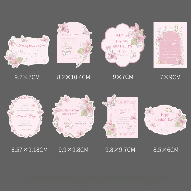 24pcs Flower-Inspired Thank You Cards for Mother's Day