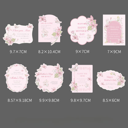 24pcs Flower-Inspired Thank You Cards for Mother's Day