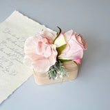 Load image into Gallery viewer, Floral Velvet Double Ring Box for Wedding