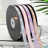 Load image into Gallery viewer, Daisy Printed Silk Ribbon (1cmx45Yd)