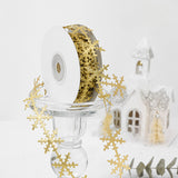 Load image into Gallery viewer, Christmas Snow Flake Trim Ribbon (25mmx10Yd)