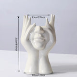 Load image into Gallery viewer, Modern Abstract Face Ceramic Vase