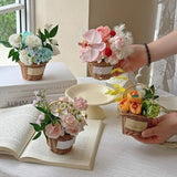 Load image into Gallery viewer, 2pcs Mini Rattan Flower Baskets