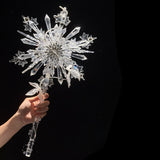 Load image into Gallery viewer, Handcrafted Crystal Snowflake Bridal Bouquet