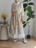 Load image into Gallery viewer, Linen-Cotton Vintage Floral Florist Apron