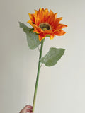 Load image into Gallery viewer, Real-Touch PU Artificial Sunflower Stem (62cm)