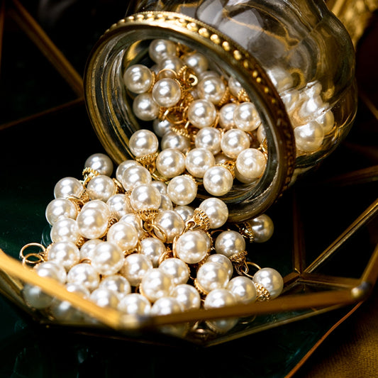 Pearl Ornaments for Party Favor Boxes Decoration