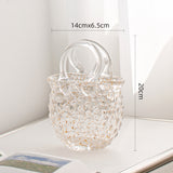 Load image into Gallery viewer, Unique Handbag-Shaped Transparent Glass Vase