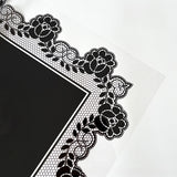 Load image into Gallery viewer, Cellophane Wrap with Floral Lace Border Pack 20 (57x57cm)