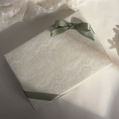 Lace Butterfly Gift Wrap Paper (50x70cm) Pack 2