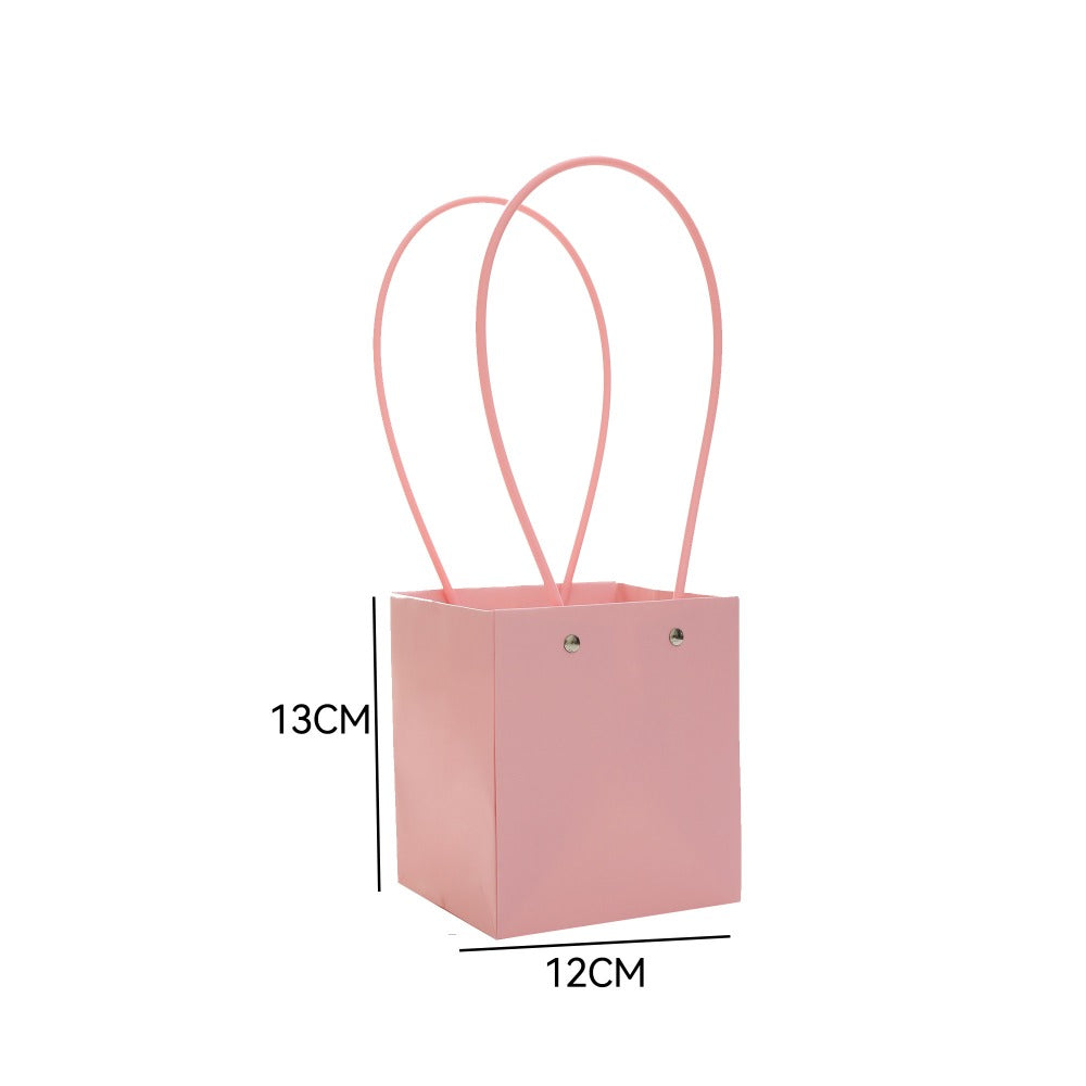 Pink Kraft Paper Flower Bouquet Bags Pack 10
