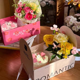 Load image into Gallery viewer, 4pcs Oil Painting Cake Floral Gift Box
