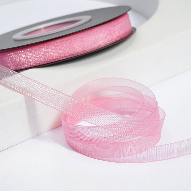 Solid Color Sheer Organza Ribbon (10mmx50Yd)