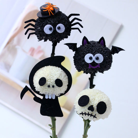 DIY Halloween Ping Pong Mum Accent Kit (Set of 5)