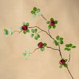 Load image into Gallery viewer, Artificial Camellia Flower Branch 83cmH