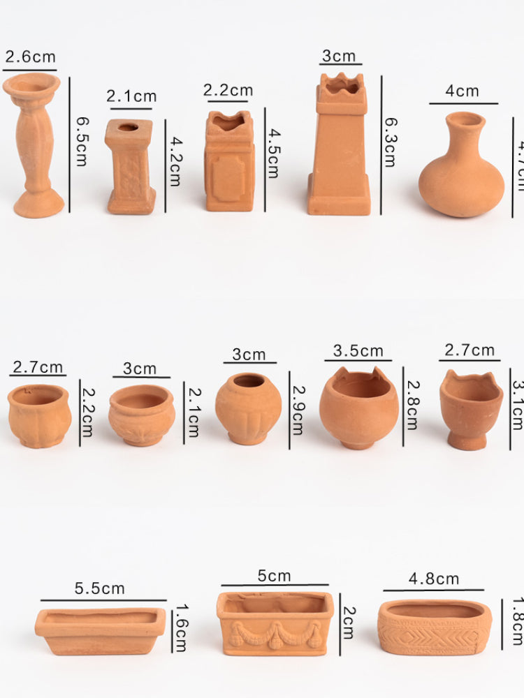 terracotta pot succulents Set of 6 Tiny Terracotta Succulent Pots