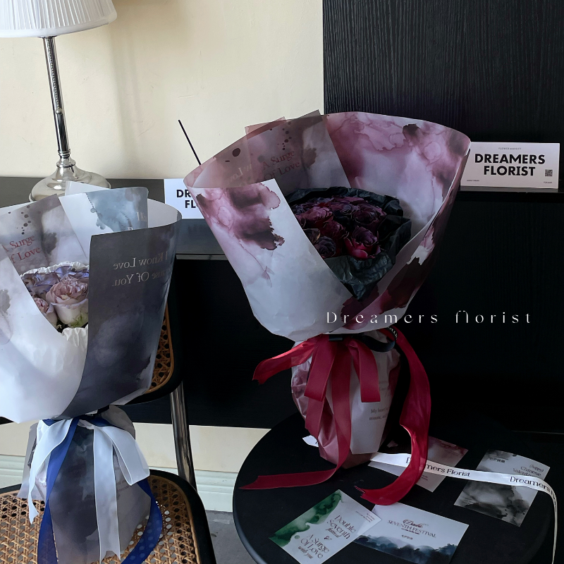 10pcs Watercolor Print Bouquet Paper (38x53cm)
