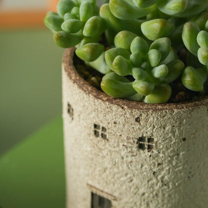 Rustic Cottage Ceramic Plant Pot