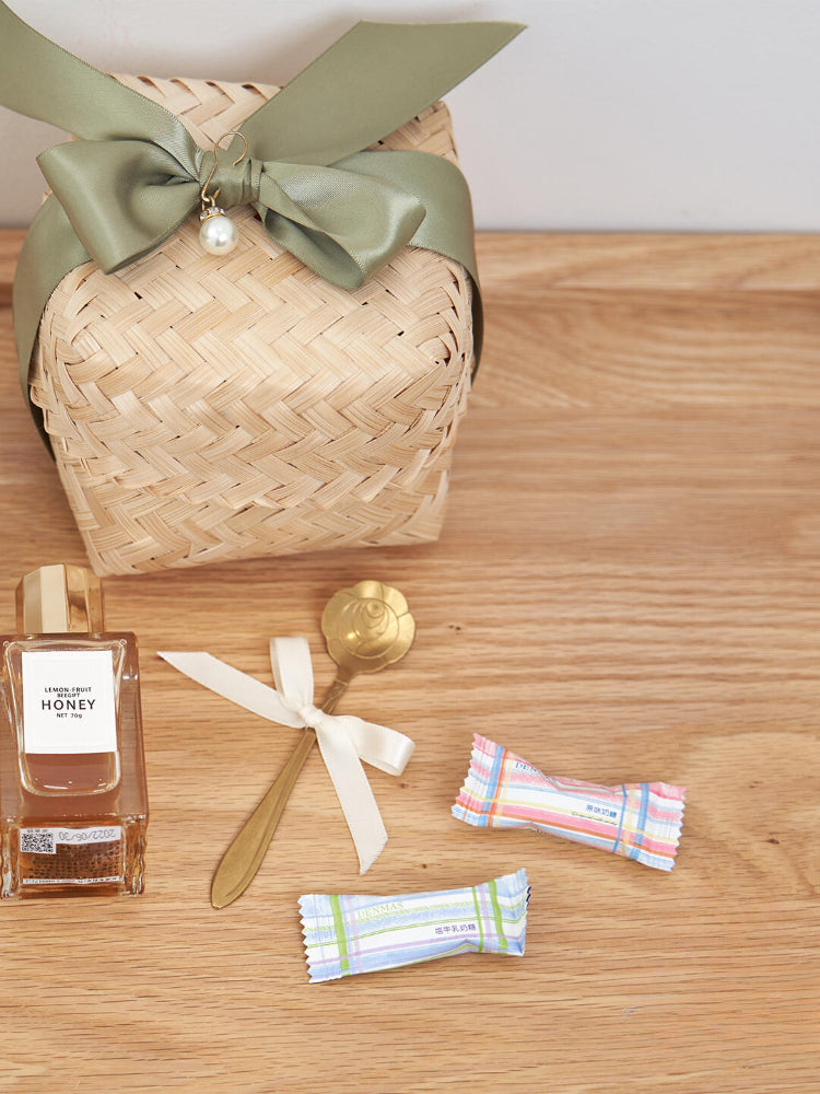 lucky bamboo wedding favors 6Pcs Handmade Bamboo Favor Box with Ribbon – Floral Supplies Store