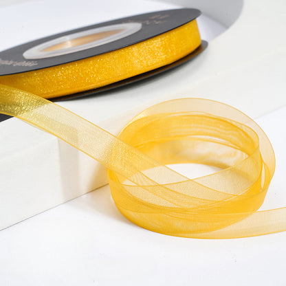 Solid Color Sheer Organza Ribbon (10mmx50Yd)