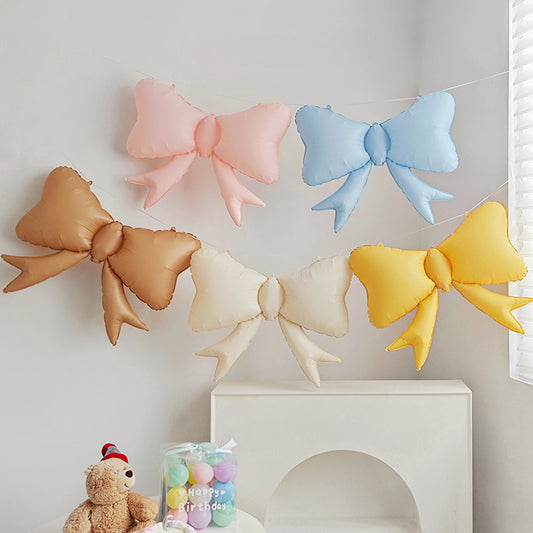 Matte Metallic Foil Bow Balloon (50x60cm)