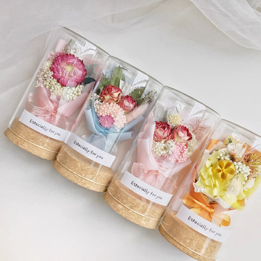 Mini Preserved Flower Bouquet Wish Bottle