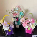 Load image into Gallery viewer, 10pcs Colorful Floral Gift Box with Handle