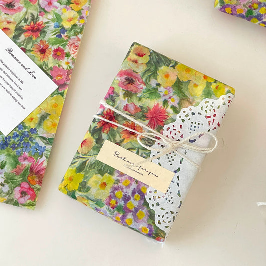 Vintage Oil Painting Floral Tissue Paper Pack 50