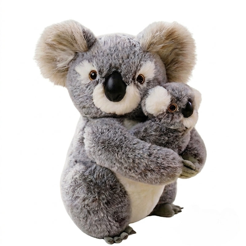Ensemble de peluches koala maman et bébé de 28 cm