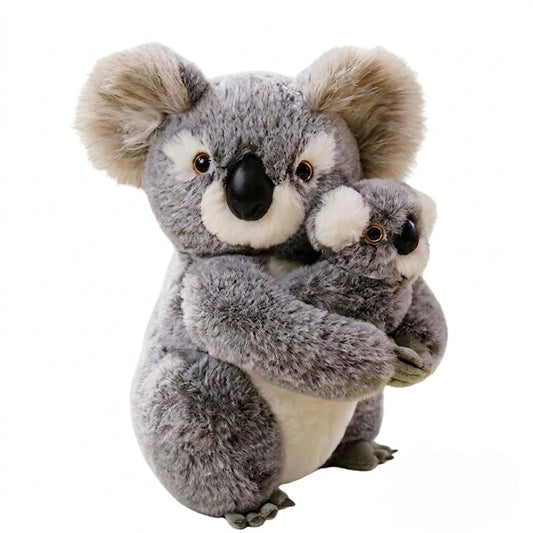 Ensemble de peluches koala maman et bébé de 28 cm