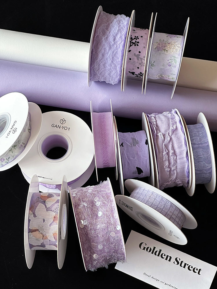Romantic Purple Series Florist Ribbon