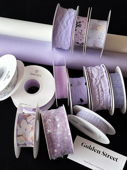 Romantic Purple Series Florist Ribbon