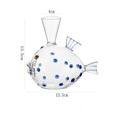 Load image into Gallery viewer, Modern Whimsical Fish Glass Bud Vase