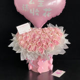 Load image into Gallery viewer, 3D Hearts Round Bouquet Arrangement Box