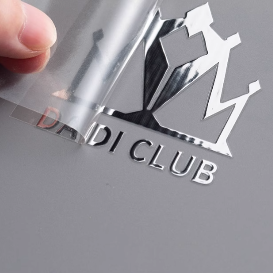 Customized Transparent Logo Transfer Stickers