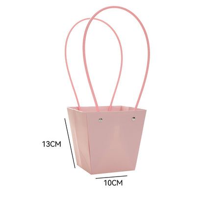 Pink Kraft Paper Flower Bouquet Bags Pack 10
