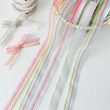 Load image into Gallery viewer, Pastel Embroidered Sheer Ribbon (2.5cmx8Yd)
