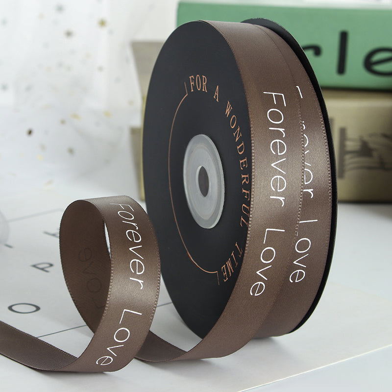 Valentine's Day Forever Love Satin Ribbon (20mmx49Yd)