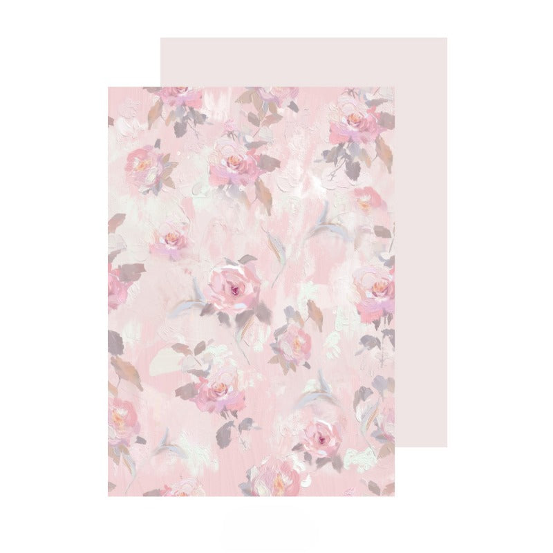 20pcs Rose Print Floral Wrap Paper (35x50cm)