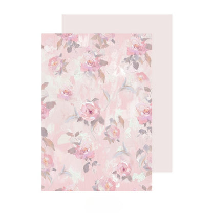 20pcs Rose Print Floral Wrap Paper (35x50cm)