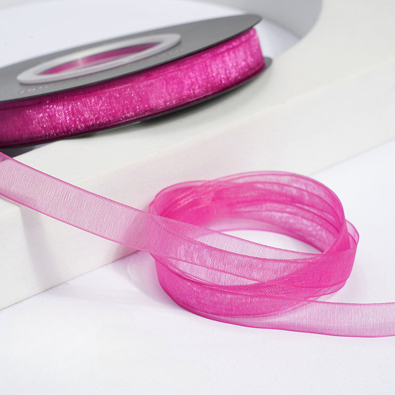 Solid Color Sheer Organza Ribbon (10mmx50Yd)