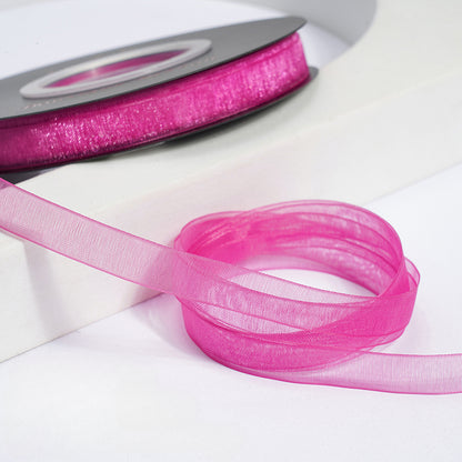 Solid Color Sheer Organza Ribbon (10mmx50Yd)