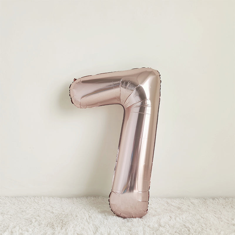 40 Inch Rose Gold Big Number Balloon