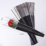 Load image into Gallery viewer, 100pcs Gold Stripes Single Flower Sleeves Bags