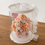 Load image into Gallery viewer, 2 Pcs Clear Round Flower Arrangement Boxes