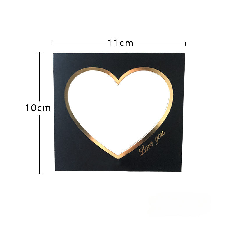 Heart-shaped Cutout Valentine's Day Card Pack 10
